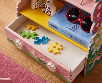 Children's Painted Bookshelves - Bookshelf with Drawers 🌈📚