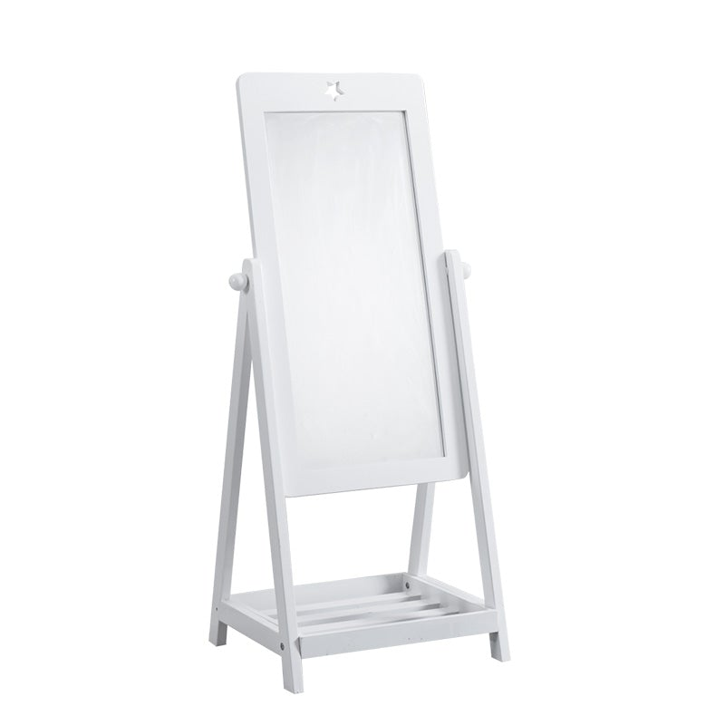 Elegant Full-Length White Floor Mirror for Stylish Interiors