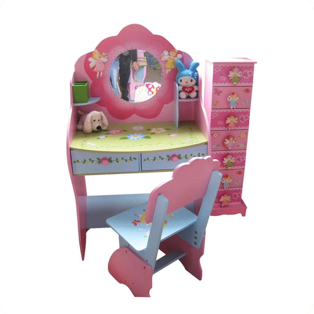 Kids Dressing Table - Modern Dressing Table with Chair - Navarrete Furniture