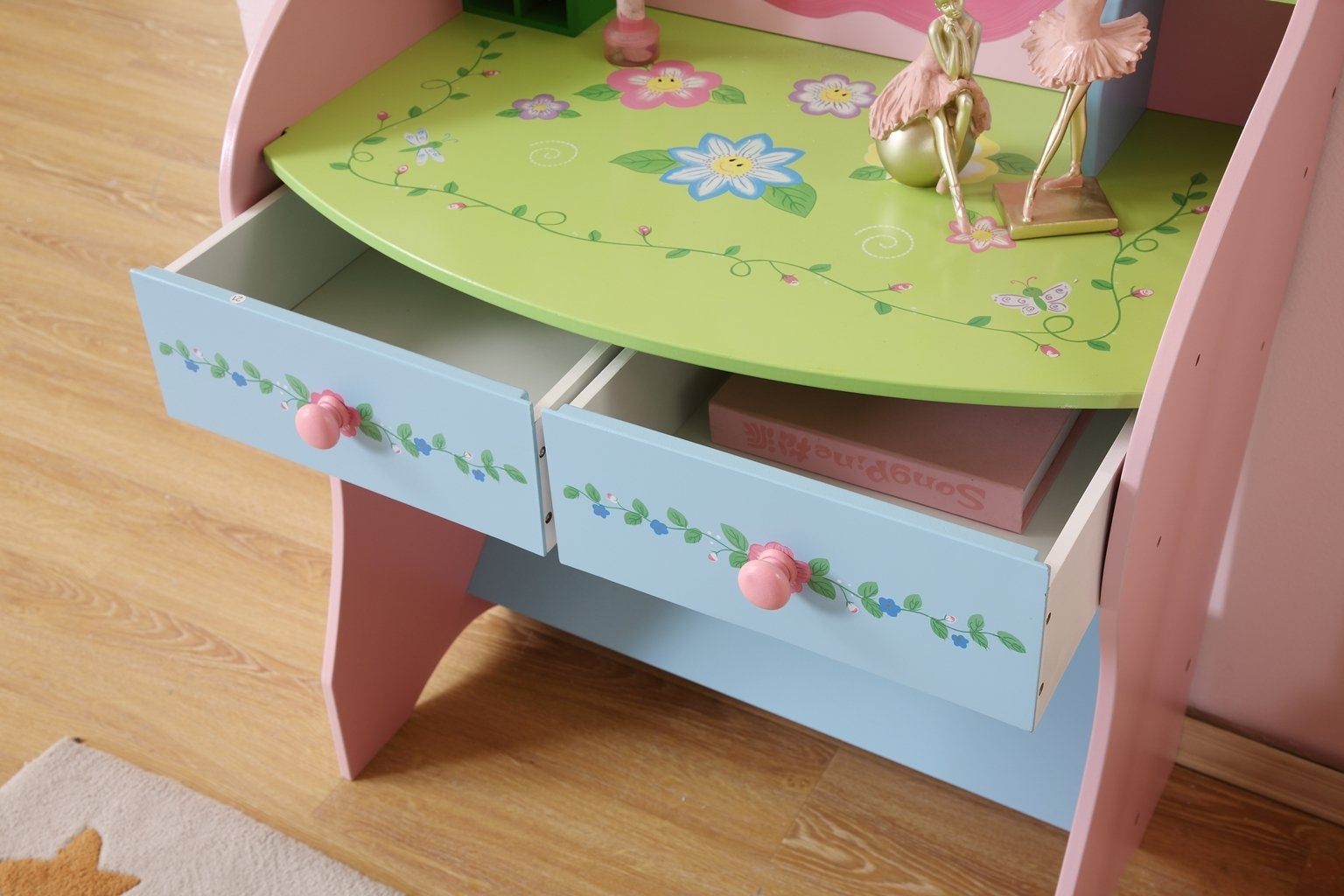 Kids Dressing Table - Modern Dressing Table with Chair - Navarrete Furniture