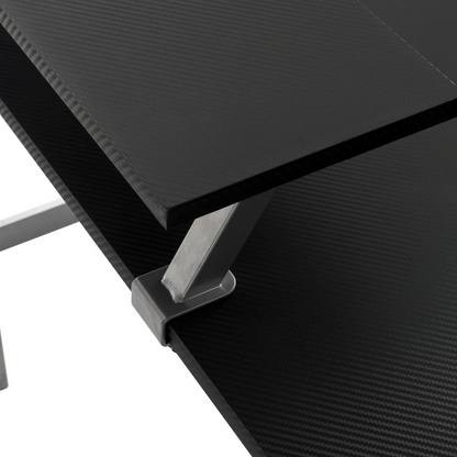 Techni Sport Warrior L-Shaped Gaming Desk, Black - Enhance Your Gaming Experience