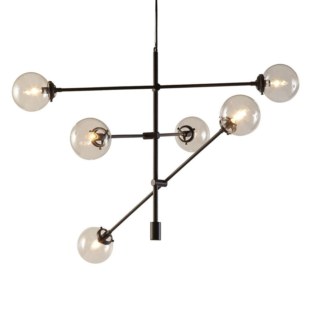 Cyrus Chandelier - Modern Mid Century Chandelier in Antique Gold, Bronze, and Silver