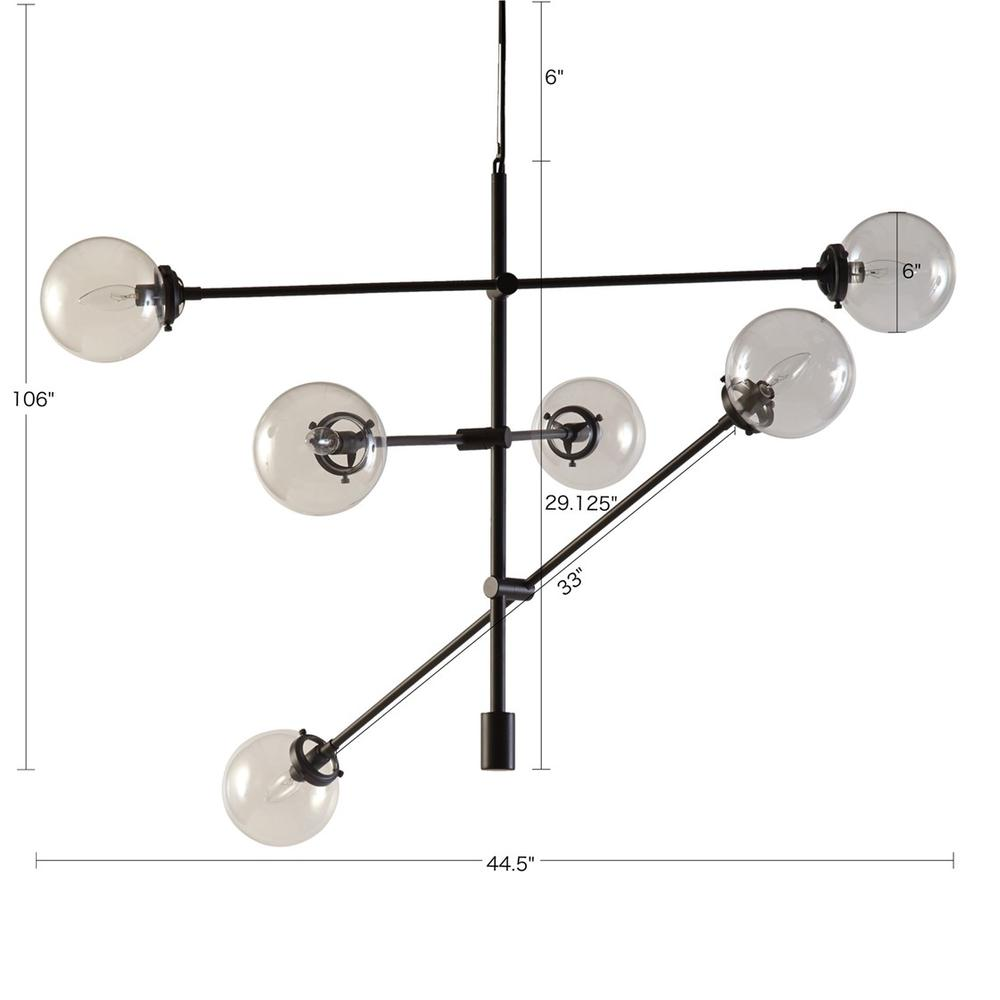 Cyrus Chandelier - Modern Mid Century Chandelier in Antique Gold, Bronze, and Silver