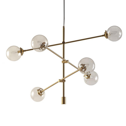 Cyrus Chandelier - Modern Mid Century Chandelier in Antique Gold, Bronze, and Silver