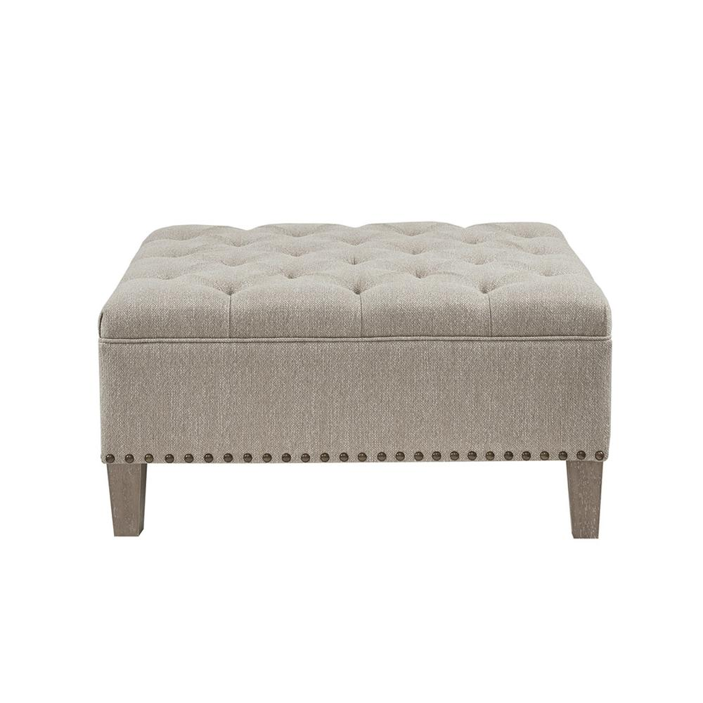 Madison Park Lindsey Tufted Square Cocktail Ottoman - Elegant Upholstery