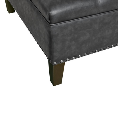 Madison Park Lindsey Tufted Square Cocktail Ottoman - Elegant Upholstery