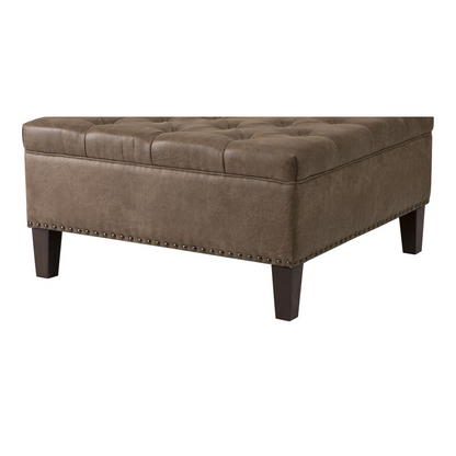 Madison Park Lindsey Tufted Square Cocktail Ottoman - Chic and Sophisticated