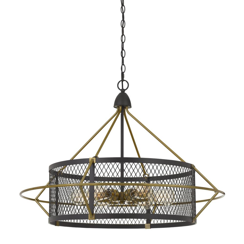 60W X 6 Caserta Metal Chandelier With Mesh Shade - Elegant Lighting Fixture