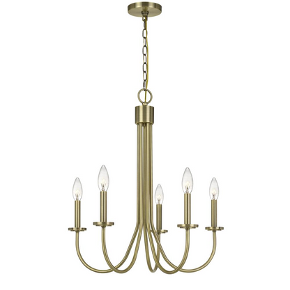 60W X 5 Spiez Metal Chandelier - Elegant Lighting Fixture for Any Space