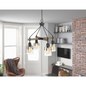 60W X 4 Aosta Metal Chandelier With Bubble Glass Shades