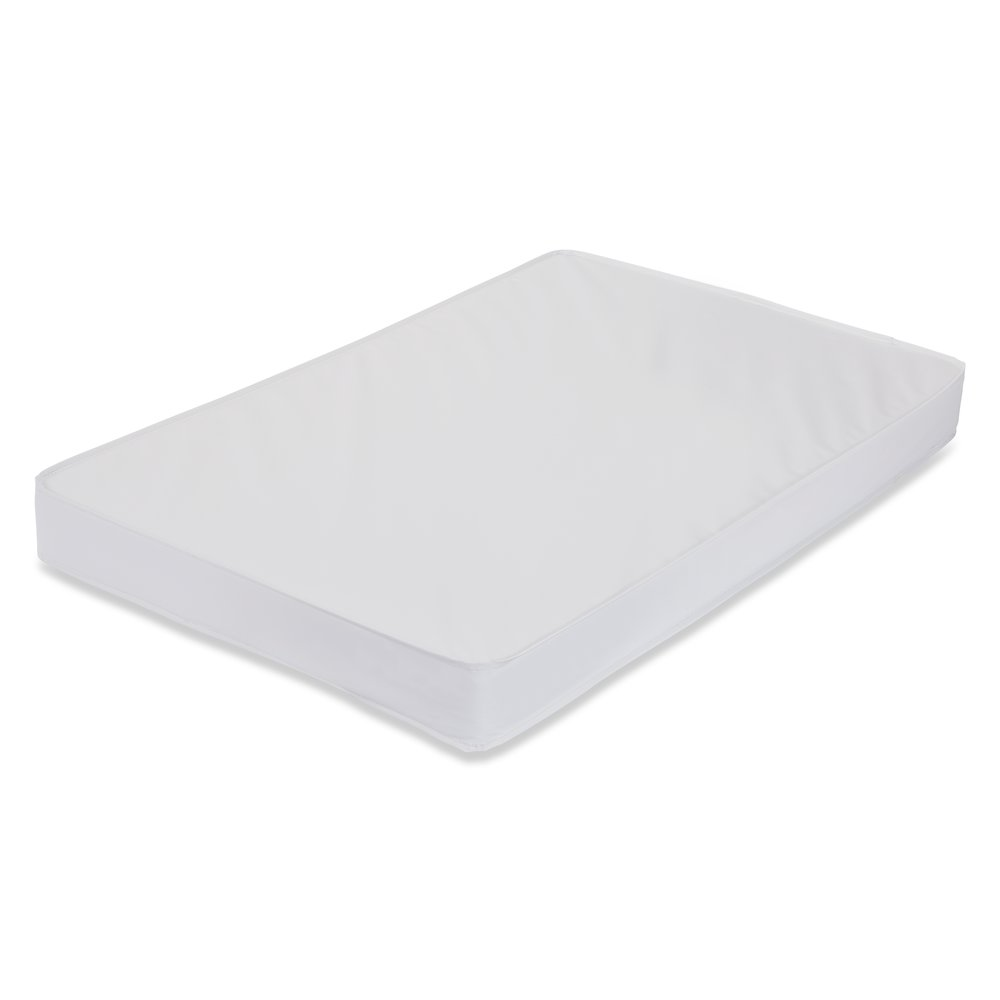 Waterproof Mini/Portable Crib Mattress Pad | 3-Inch | Easy to Clean Cover | LA Baby Non-Full Size Cribs