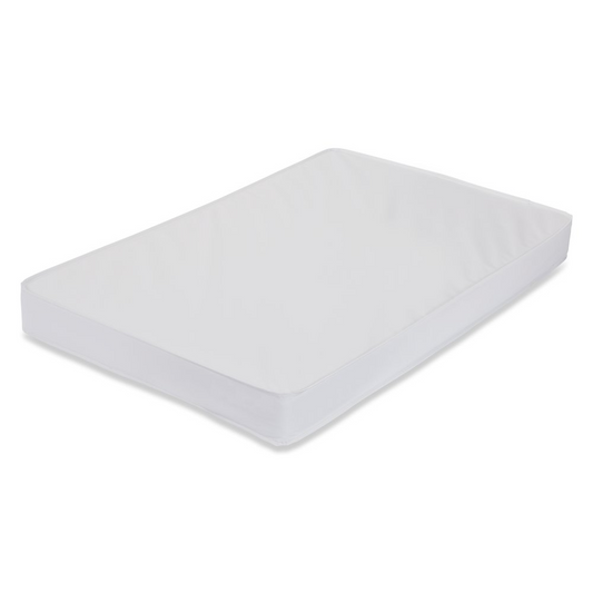 Waterproof Mini/Portable Crib Mattress Pad | 3-Inch | Easy to Clean Cover | LA Baby Non-Full Size Cribs