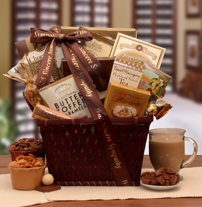 Sending Our Prayers Sympathy Gift Basket - sympathy gift baskets - sympathy baskets - condolences gift basket for loss