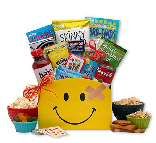 Smiles Across the Miles Get Well Gift Box - get well soon basket - get well soon gifts for women - get well soon gifts for men