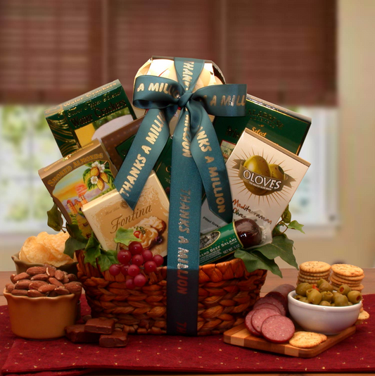 A Gourmet Thank You Gift Basket – Delectable Treats for Special Appreciation