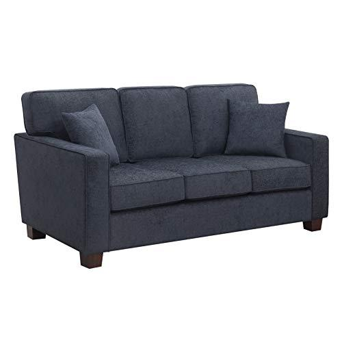 Russell 3 Seater Sofa in Navy Fabric - Comfortable and Stylish