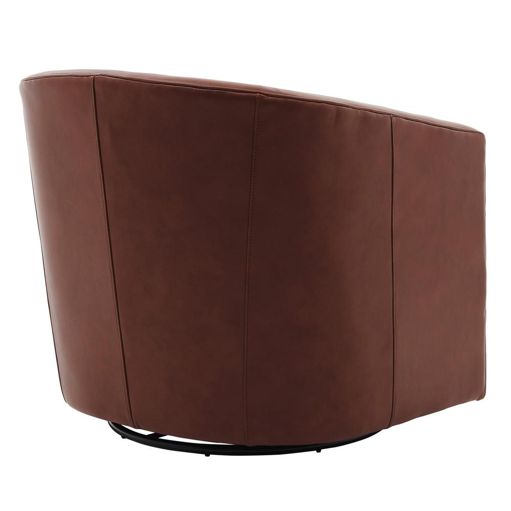 Walsh Top Grain Leather Swivel Chair - Modern Contemporary Chair